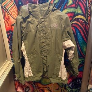 Dusty green north face jacket